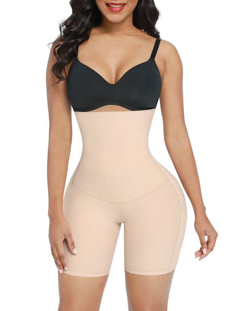 Homgro Women's High Waisted Shaper Basic Shapewear Spandex Winter Fall  Polyester Pull On Wrap Stomach Body Shaper Nude Medium